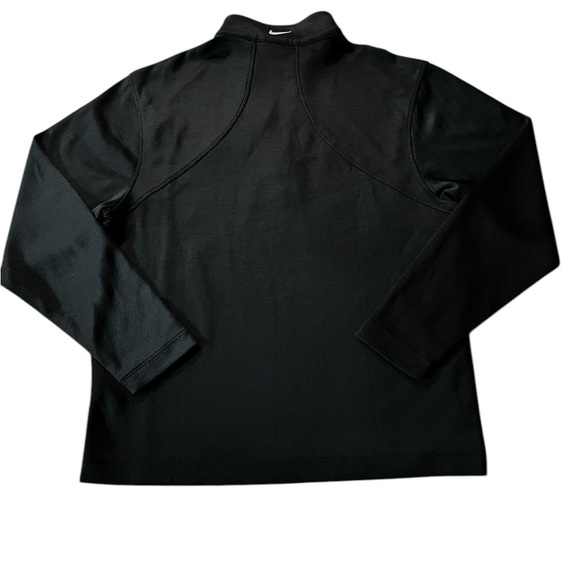 NIKE MEN’S BLACK PULLOVER 1/4 ZIP WITH NATIONAL CHAMPIONSHIP TROPHY LOGO SZ M - Picture 2 of 10